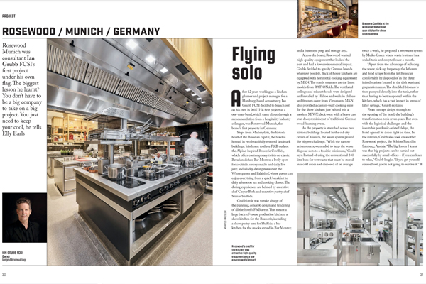 Flying Solo - Interview from the foodservice journal